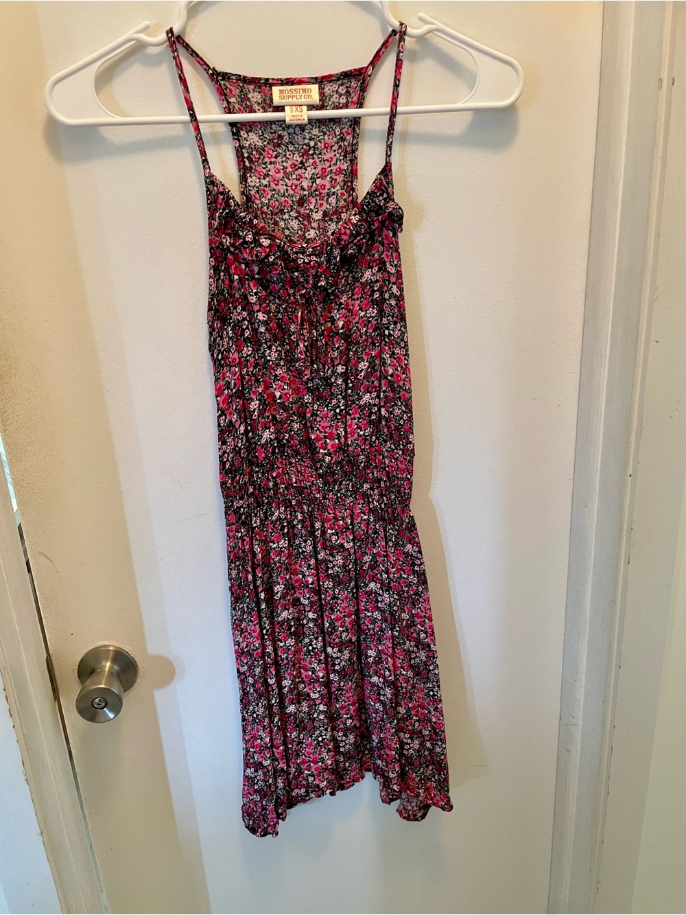 Mossimo Supply Co. Pink Floral Spaghetti-Strap Sundress
